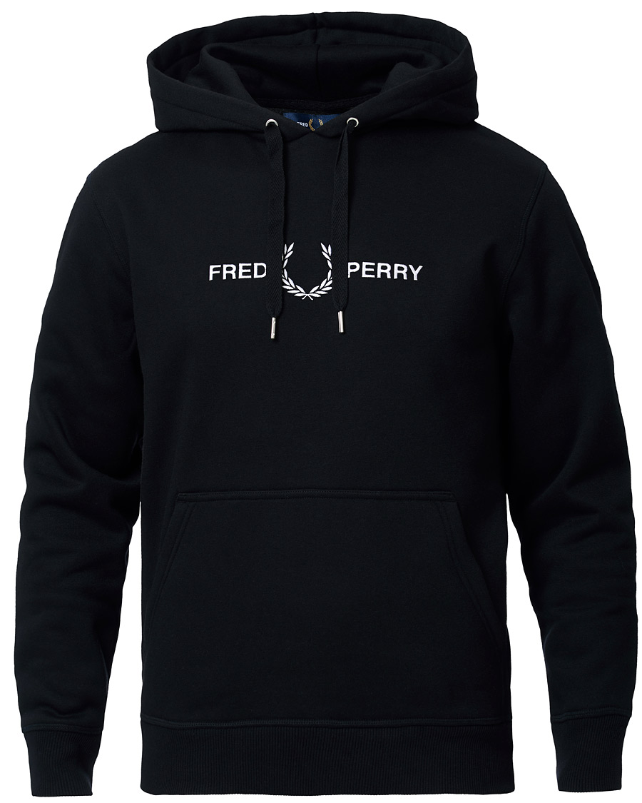 Homme | Pulls Et Tricots | Fred Perry | Graphic Hooded Sweatshirt Black