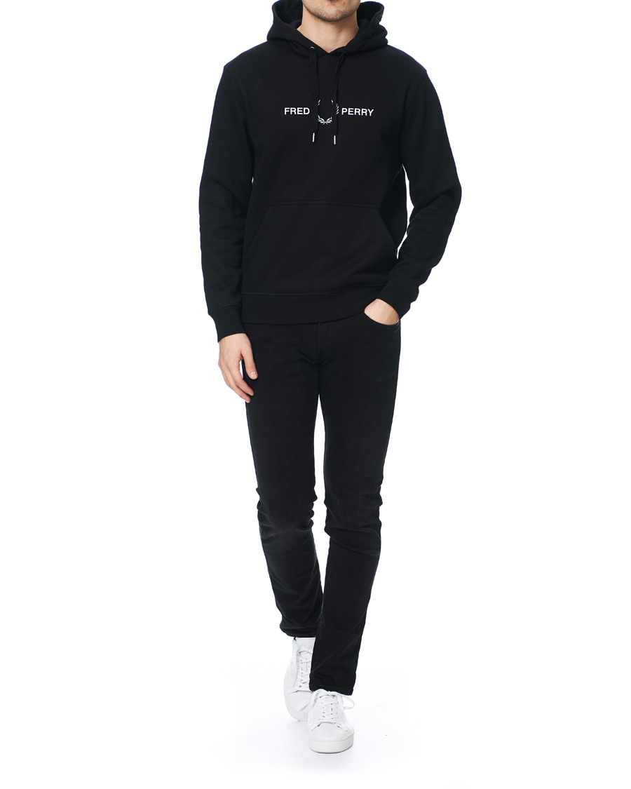 Homme | Pulls Et Tricots | Fred Perry | Graphic Hooded Sweatshirt Black