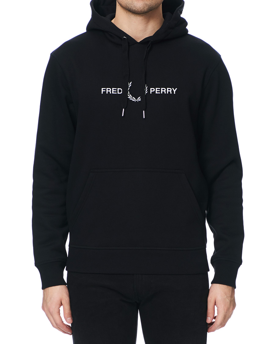 Homme | Pulls Et Tricots | Fred Perry | Graphic Hooded Sweatshirt Black