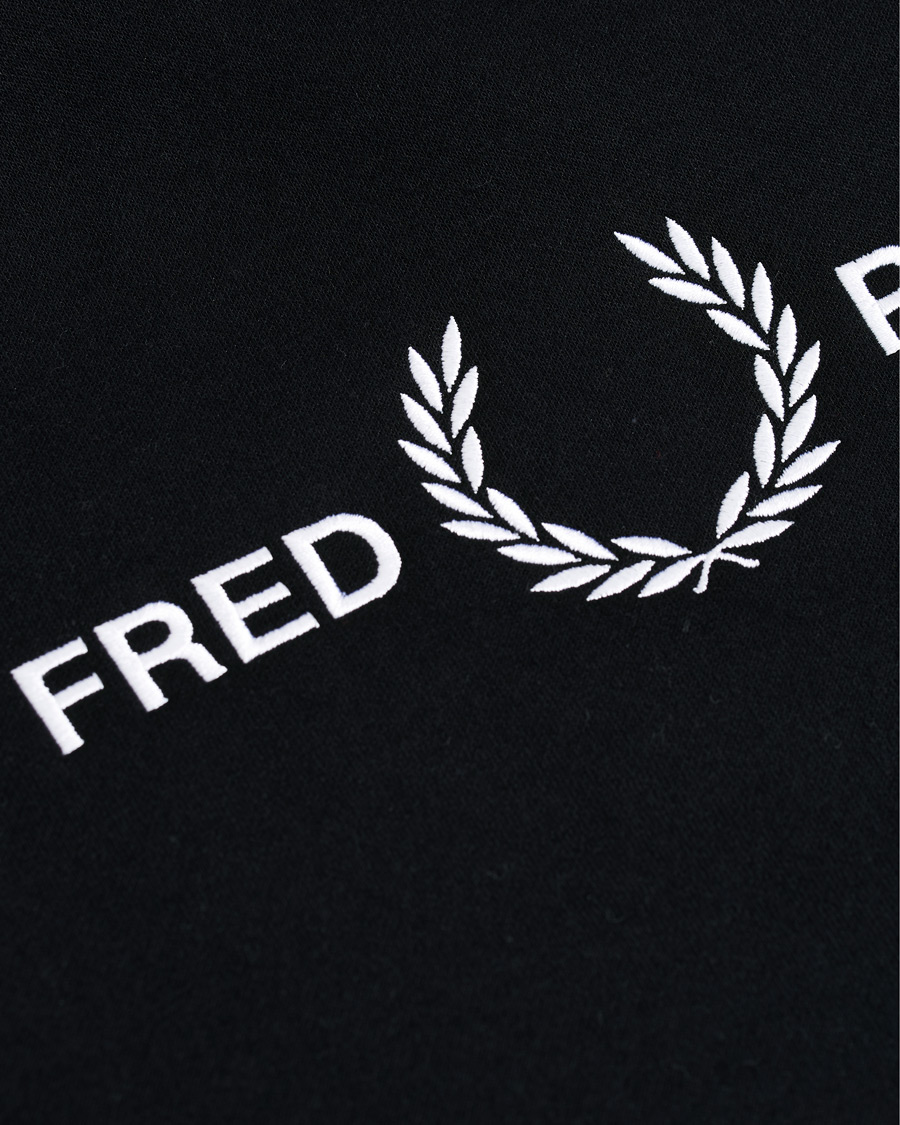Homme | Pulls Et Tricots | Fred Perry | Graphic Hooded Sweatshirt Black