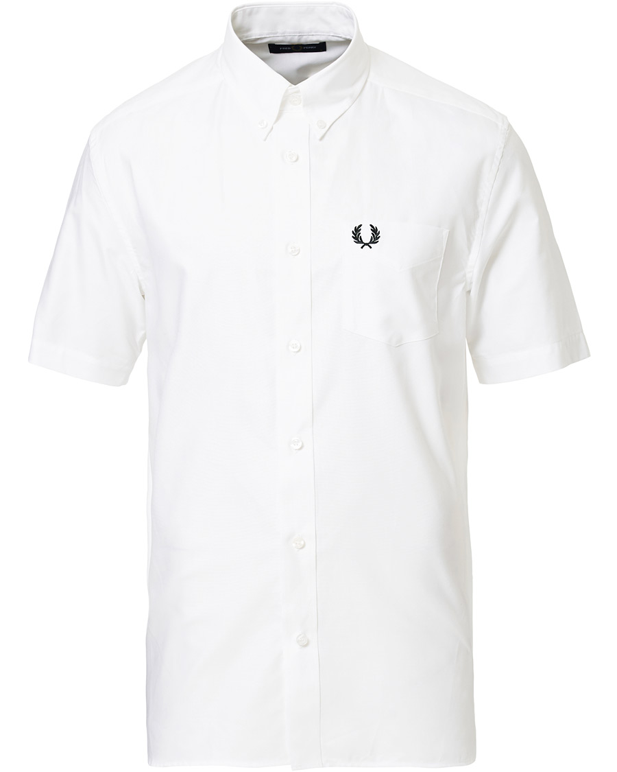 Homme | Chemises | Fred Perry | Short Sleeve Oxford Shirt White