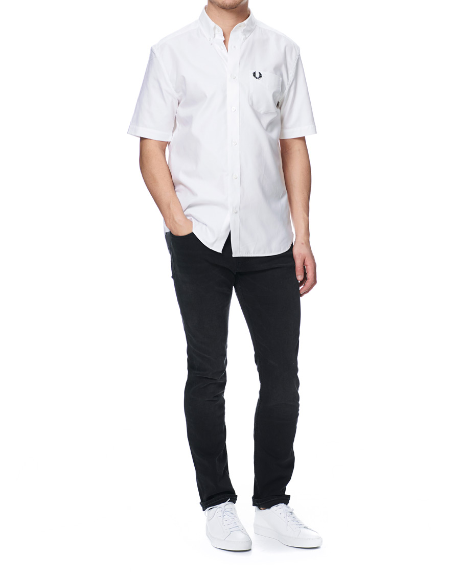 Homme | Chemises | Fred Perry | Short Sleeve Oxford Shirt White