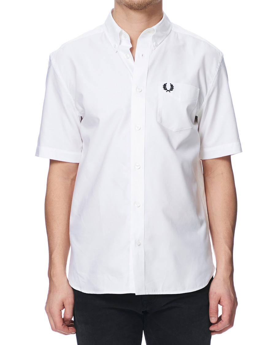 Homme | Chemises | Fred Perry | Short Sleeve Oxford Shirt White