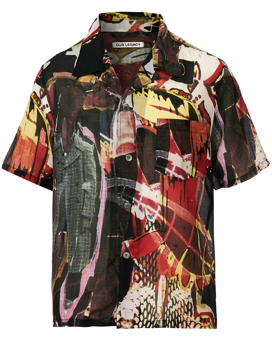Homme | Chemises | Our Legacy | Box Shortsleeve Shirt Peace Crowd
