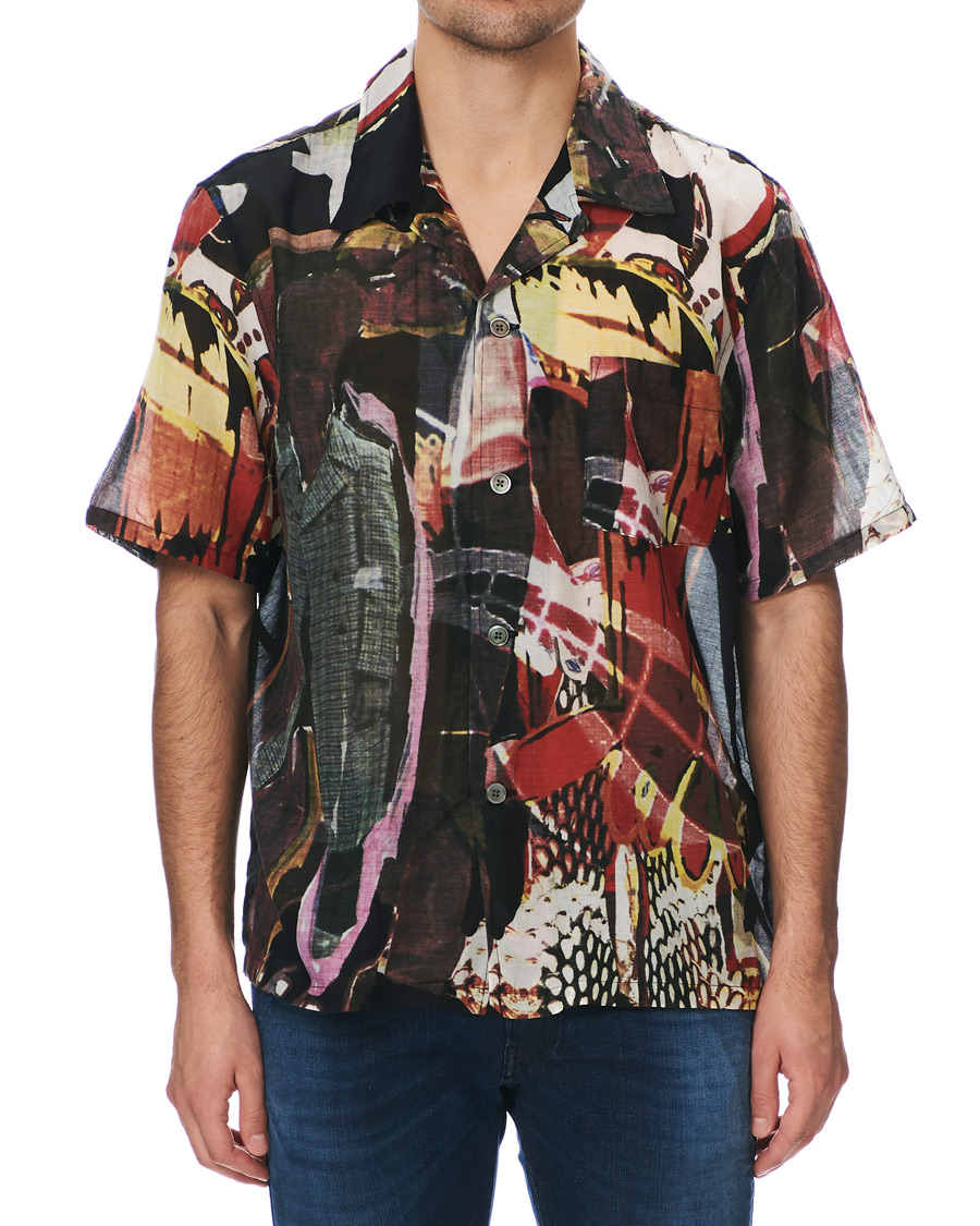 Homme | Chemises | Our Legacy | Box Shortsleeve Shirt Peace Crowd