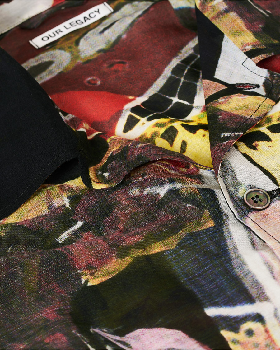 Homme | Chemises | Our Legacy | Box Shortsleeve Shirt Peace Crowd