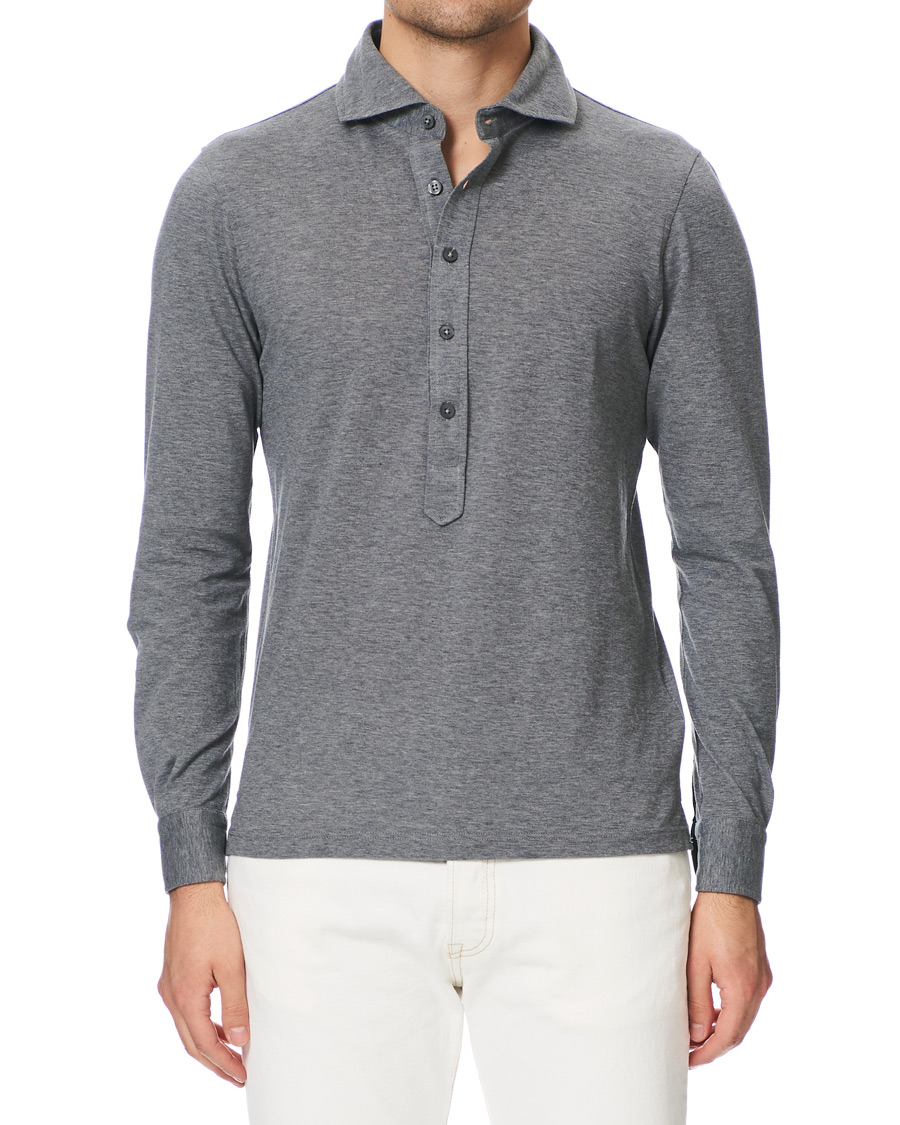 Homme | Chemises | Gran Sasso | Popover Shirt Grey