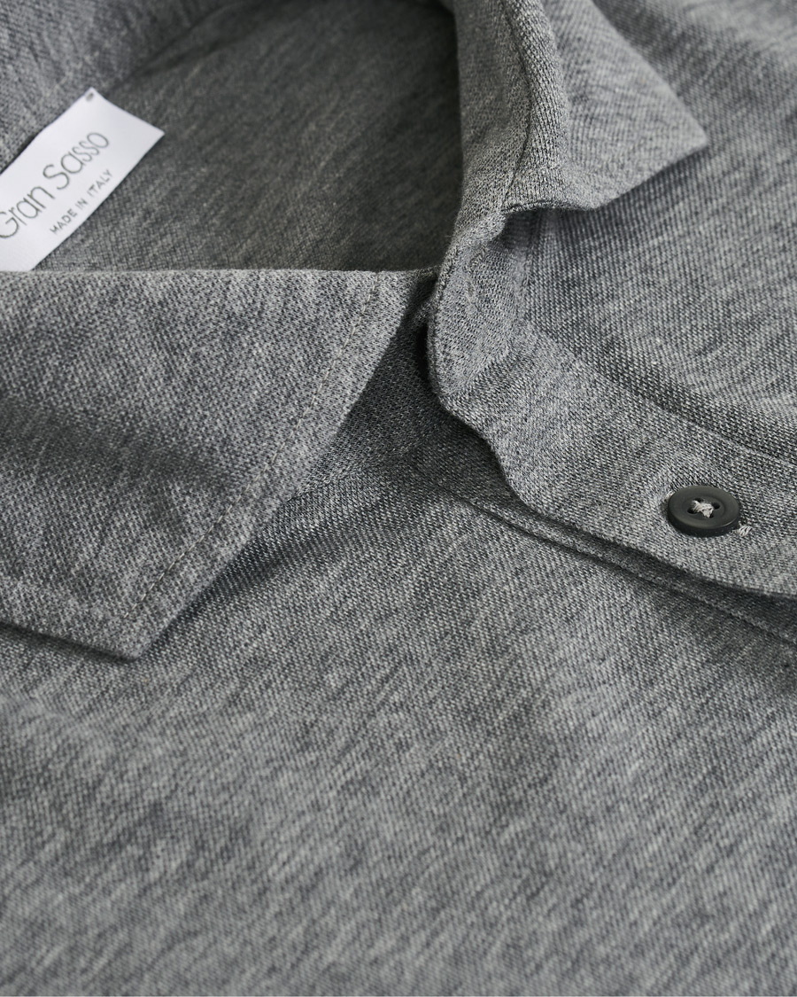 Homme | Chemises | Gran Sasso | Popover Shirt Grey