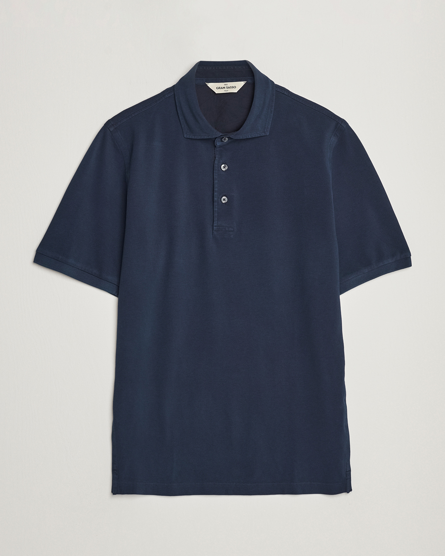 Heren | Polo's | Gran Sasso | Washed Polo Navy