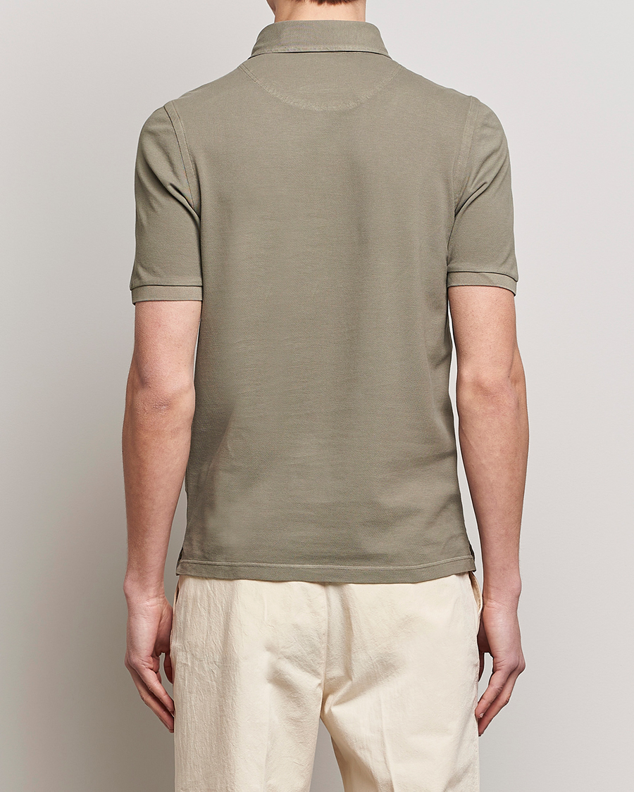 Homme | Polos | Gran Sasso | Washed Polo Concrete Beige