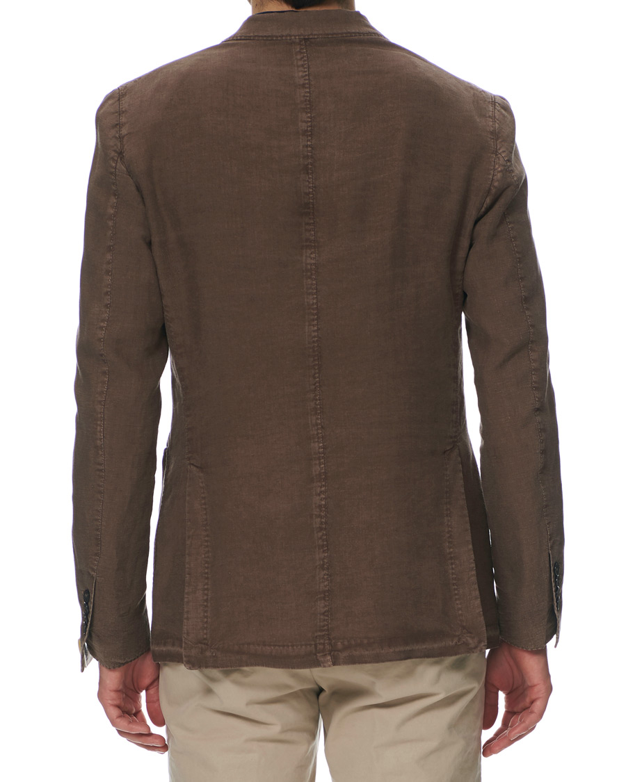 Homme | Blazers | L.B.M. 1911 | Jack Regular Fit Linen Blazer Brown