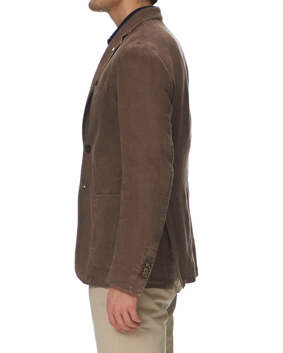 Homme | Blazers | L.B.M. 1911 | Jack Regular Fit Linen Blazer Brown