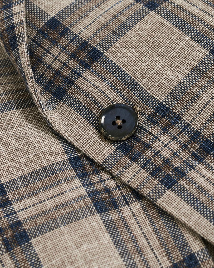 Homme | Blazers | L.B.M. 1911 | Jack Regular Fit Checked Cotton Blazer Beige/Navy