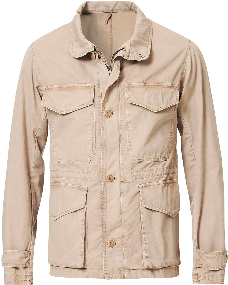 Heren | Jassen | L.B.M. 1911 | Cotton Gabardine Field Jacket Beige