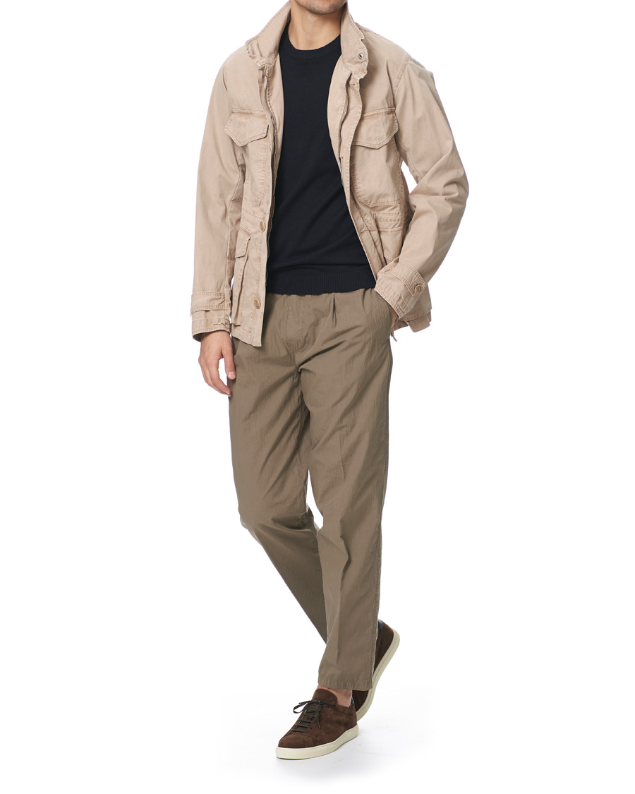Heren | Jassen | L.B.M. 1911 | Cotton Gabardine Field Jacket Beige