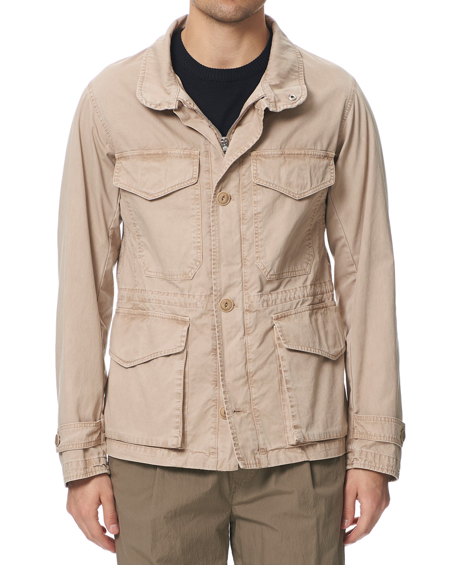 Heren | Jassen | L.B.M. 1911 | Cotton Gabardine Field Jacket Beige