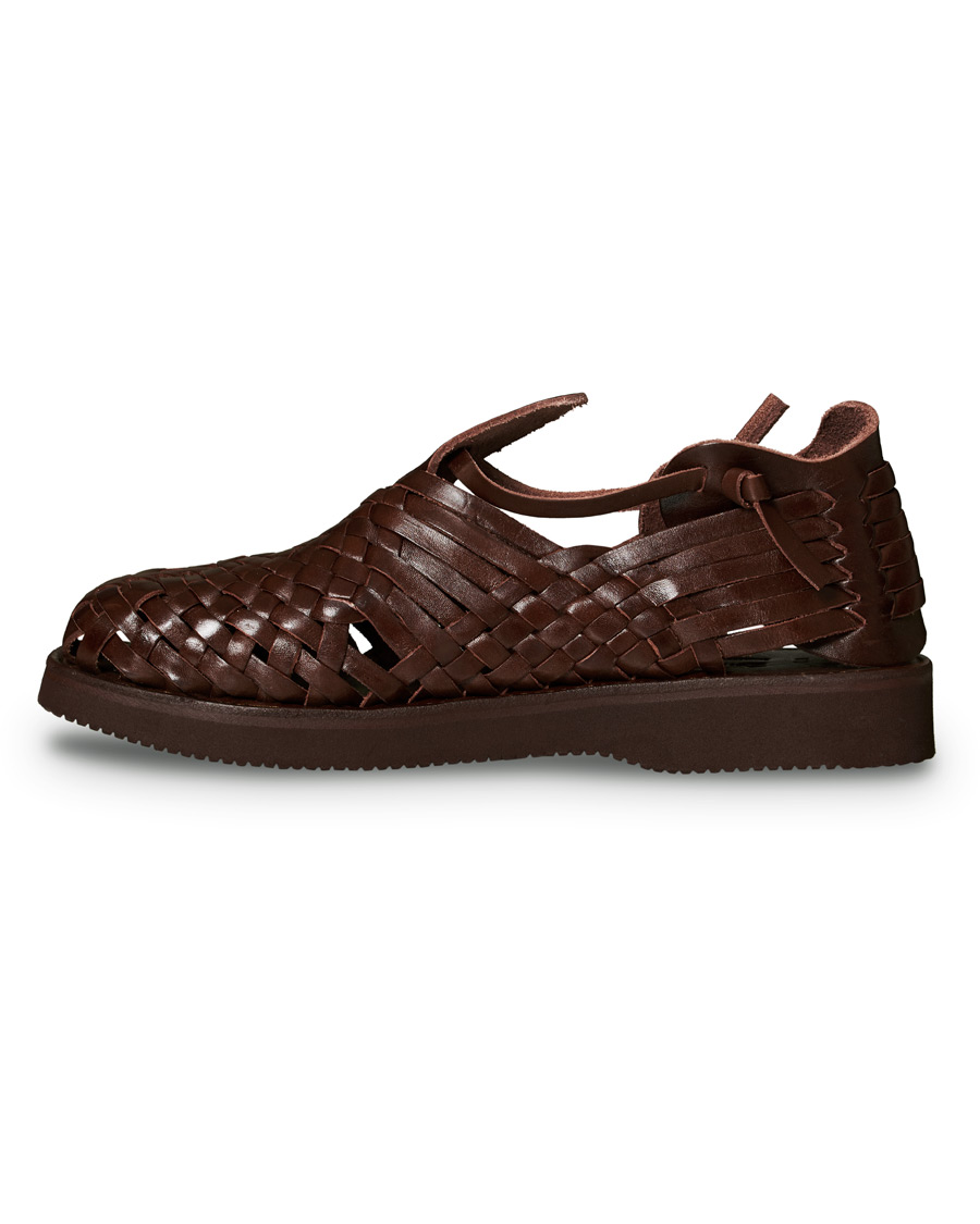 Heren | Yuketen Cruz Braided Sandal Dark Brown Calf | Yuketen | Cruz Braided Sandal Dark Brown Calf