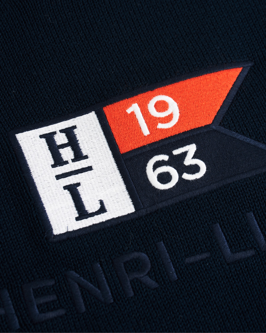 Heren | Truien | Henri-Lloyd | Henri Lloyd Cross Flag Knitted Crew Neck Navy