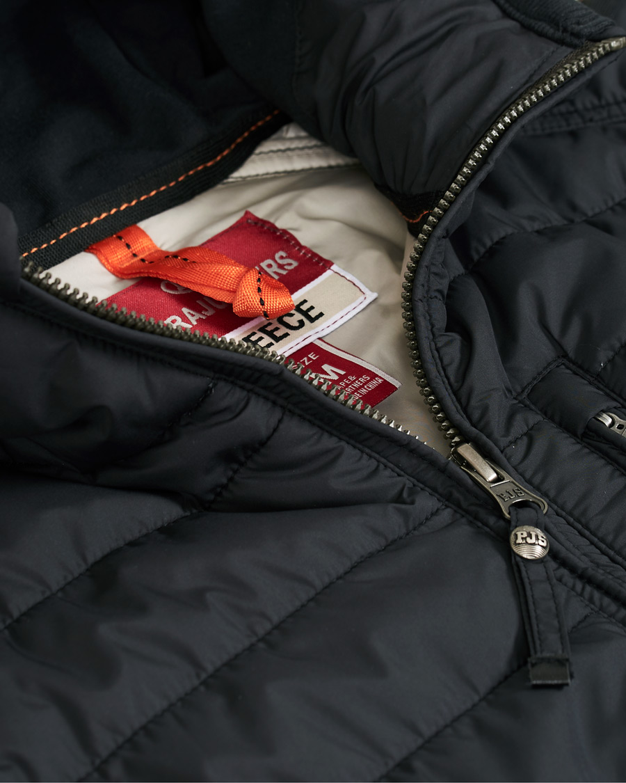 Heren | Jassen | Parajumpers | Ivor Fleece & Puffer Hooded Jacket Black