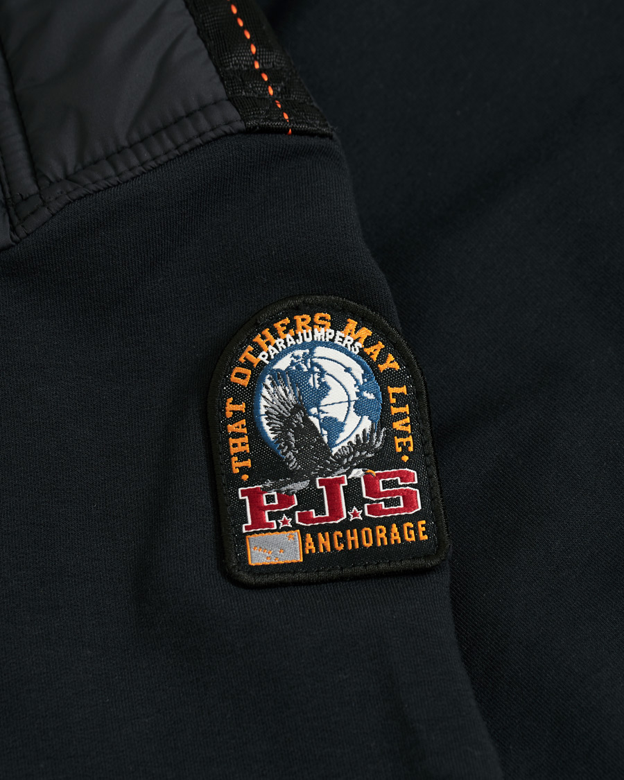 Heren | Jassen | Parajumpers | Ivor Fleece & Puffer Hooded Jacket Black