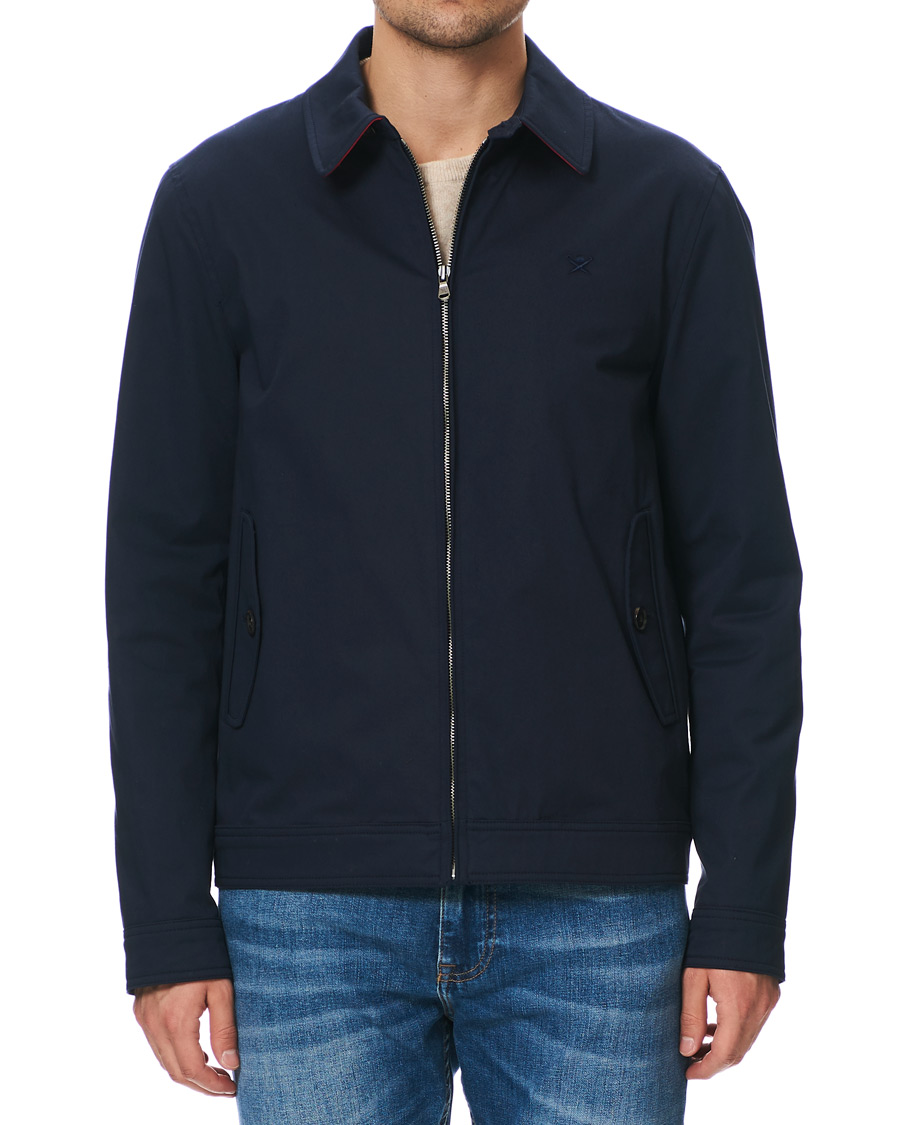 Homme | Manteaux Et Vestes | Hackett | Cotton Harrington Jacket Navy