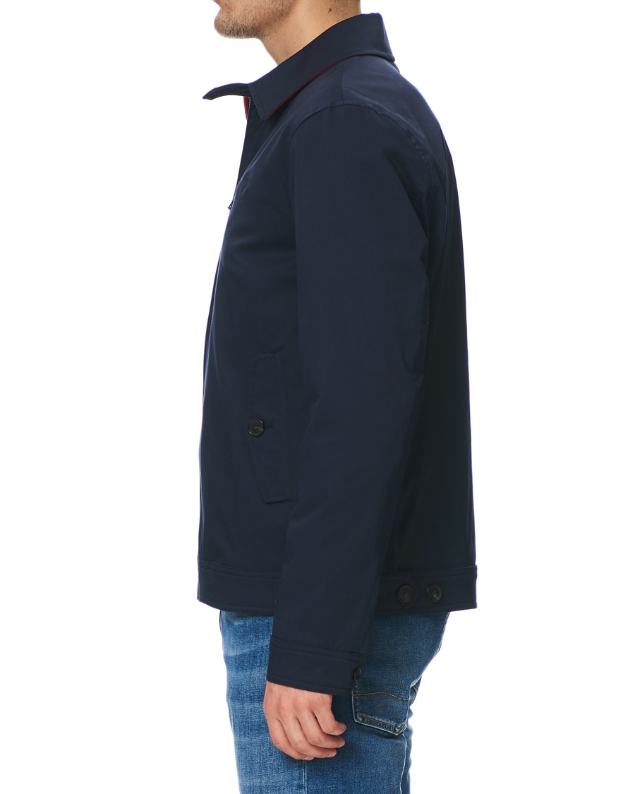 Homme | Manteaux Et Vestes | Hackett | Cotton Harrington Jacket Navy