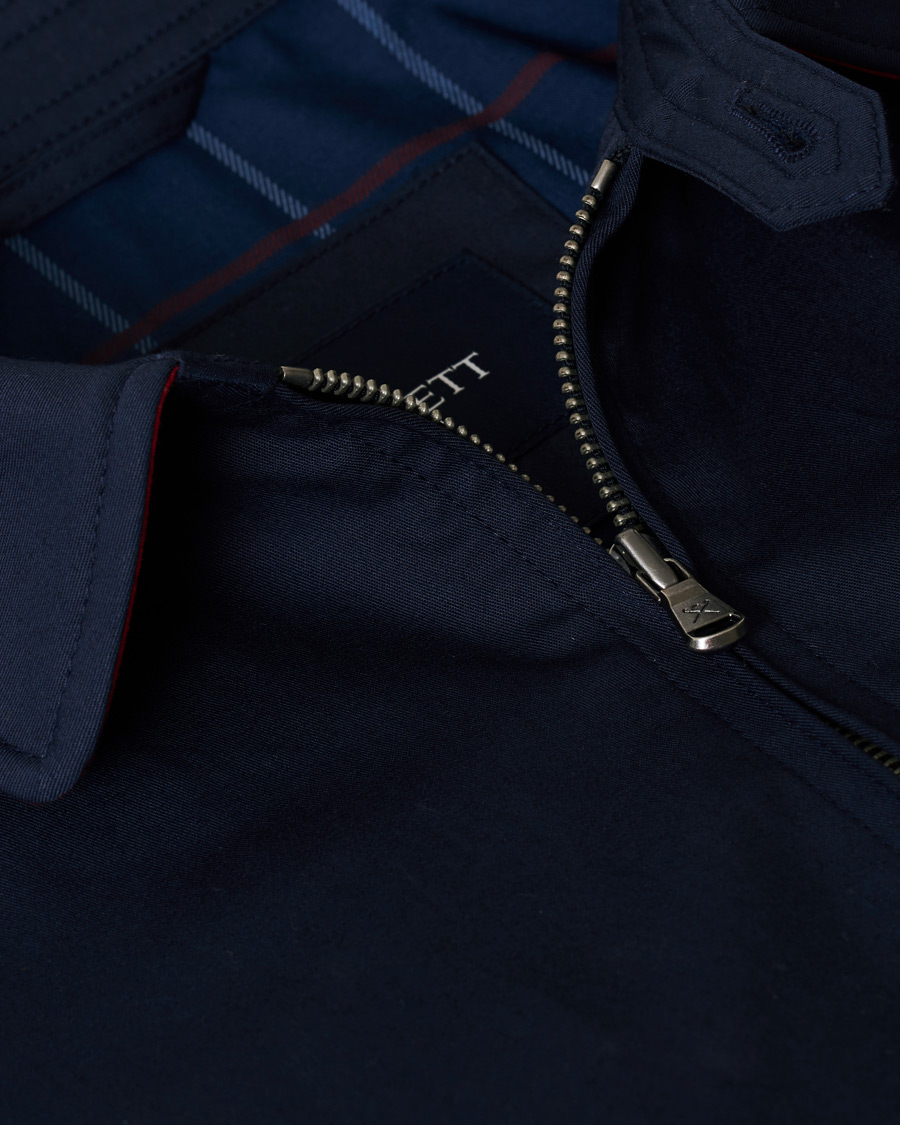 Homme | Manteaux Et Vestes | Hackett | Cotton Harrington Jacket Navy