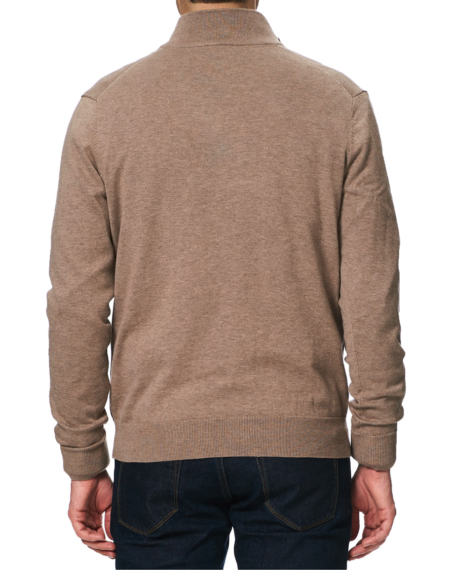 Homme | Pulls Et Tricots | Hackett | Cotton/Silk Half -Zip Taupe