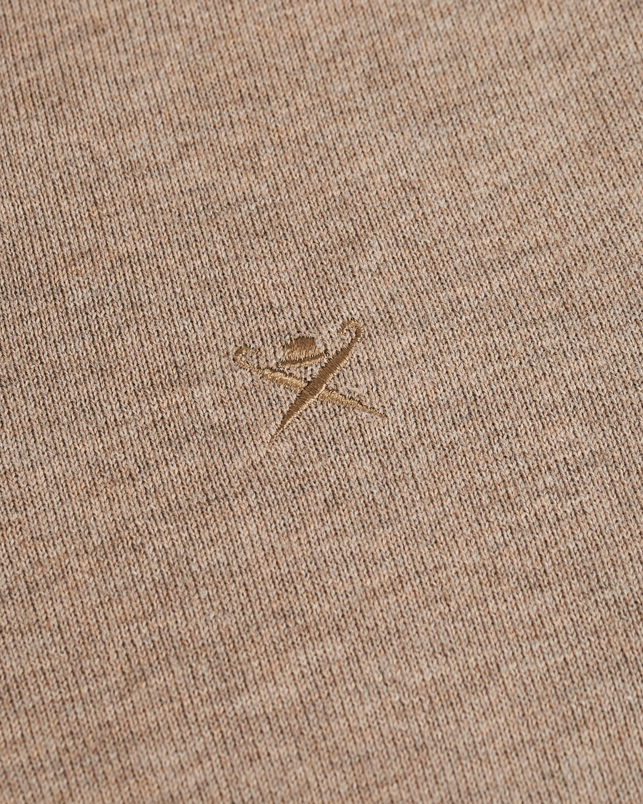 Homme | Pulls Et Tricots | Hackett | Cotton/Silk Half -Zip Taupe