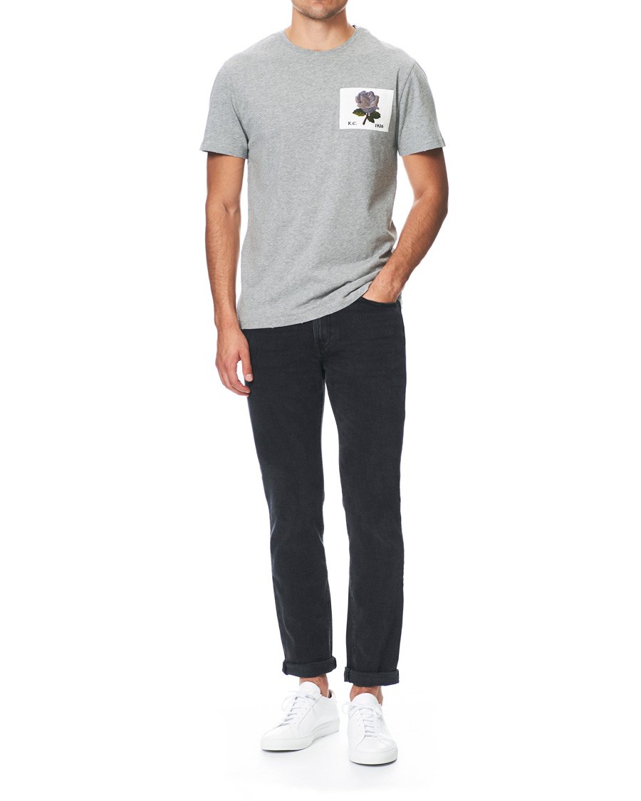 Homme | T-shirts | Kent & Curwen | Rose Embroidered T-Shirt Grey