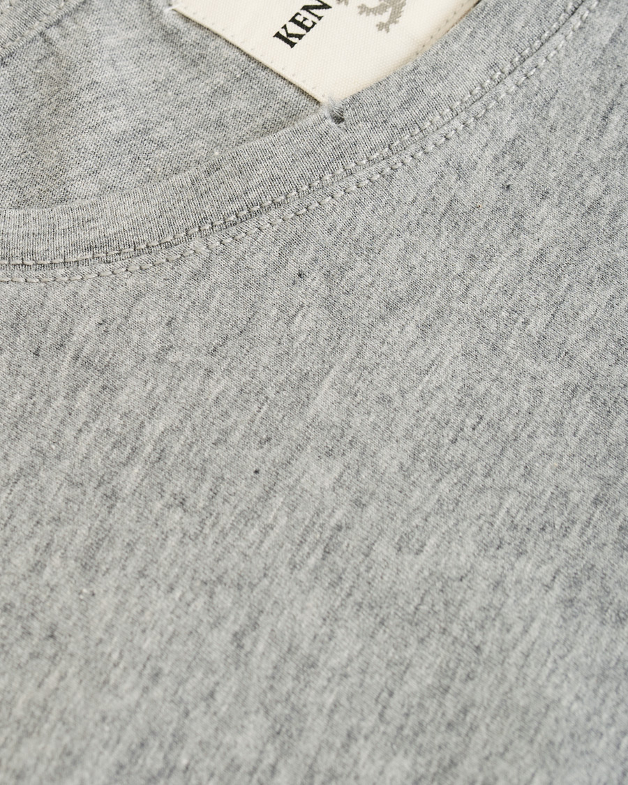 Homme | T-shirts | Kent & Curwen | Rose Embroidered T-Shirt Grey