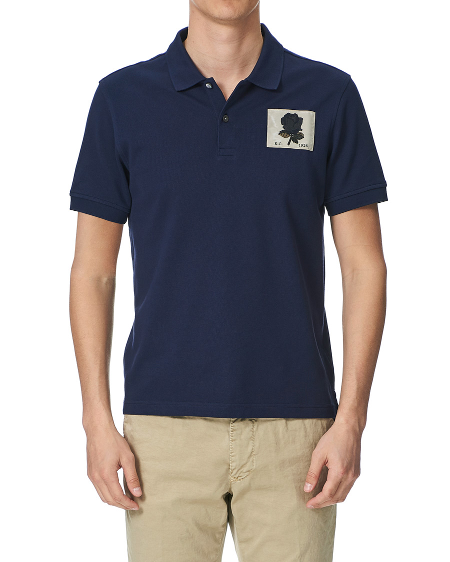 Homme | Polos | Kent & Curwen | Small Rose Polo Navy