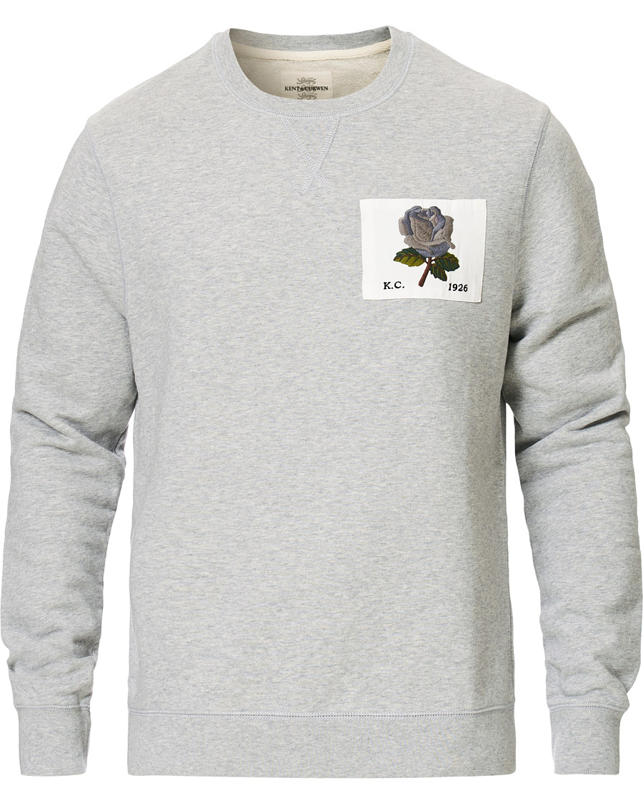 Homme | Pulls Et Tricots | Kent & Curwen | Rose Embroidered Sweatshirt Grey