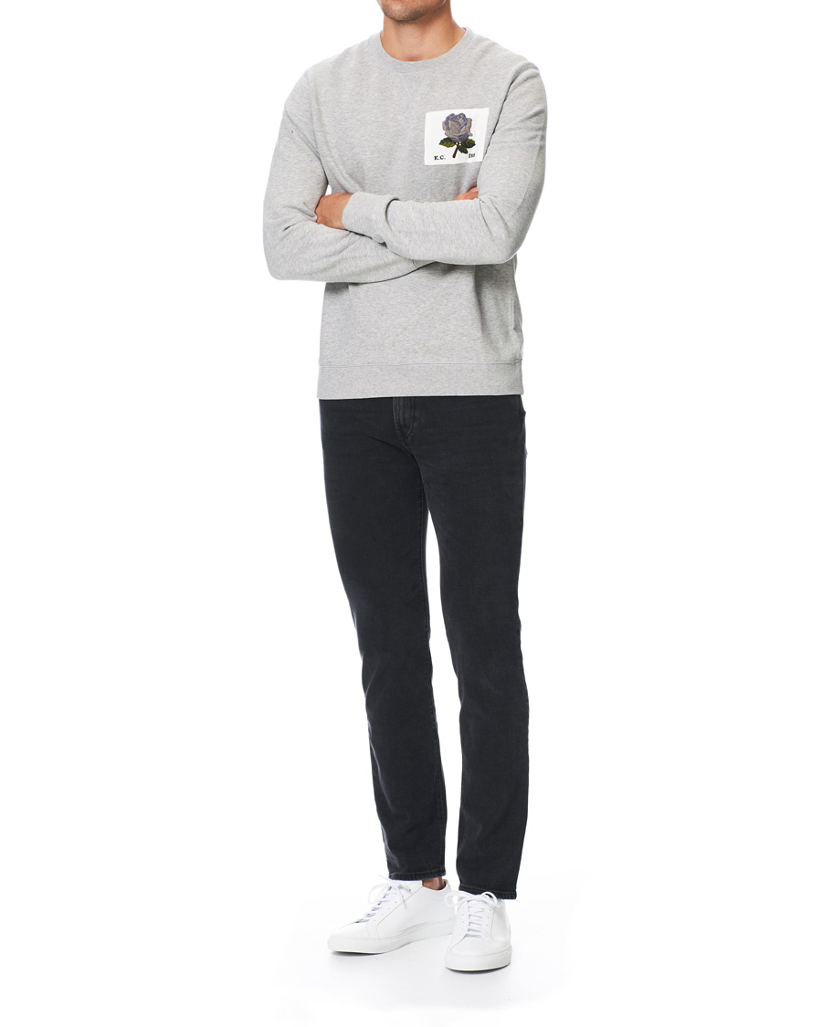 Homme | Pulls Et Tricots | Kent & Curwen | Rose Embroidered Sweatshirt Grey