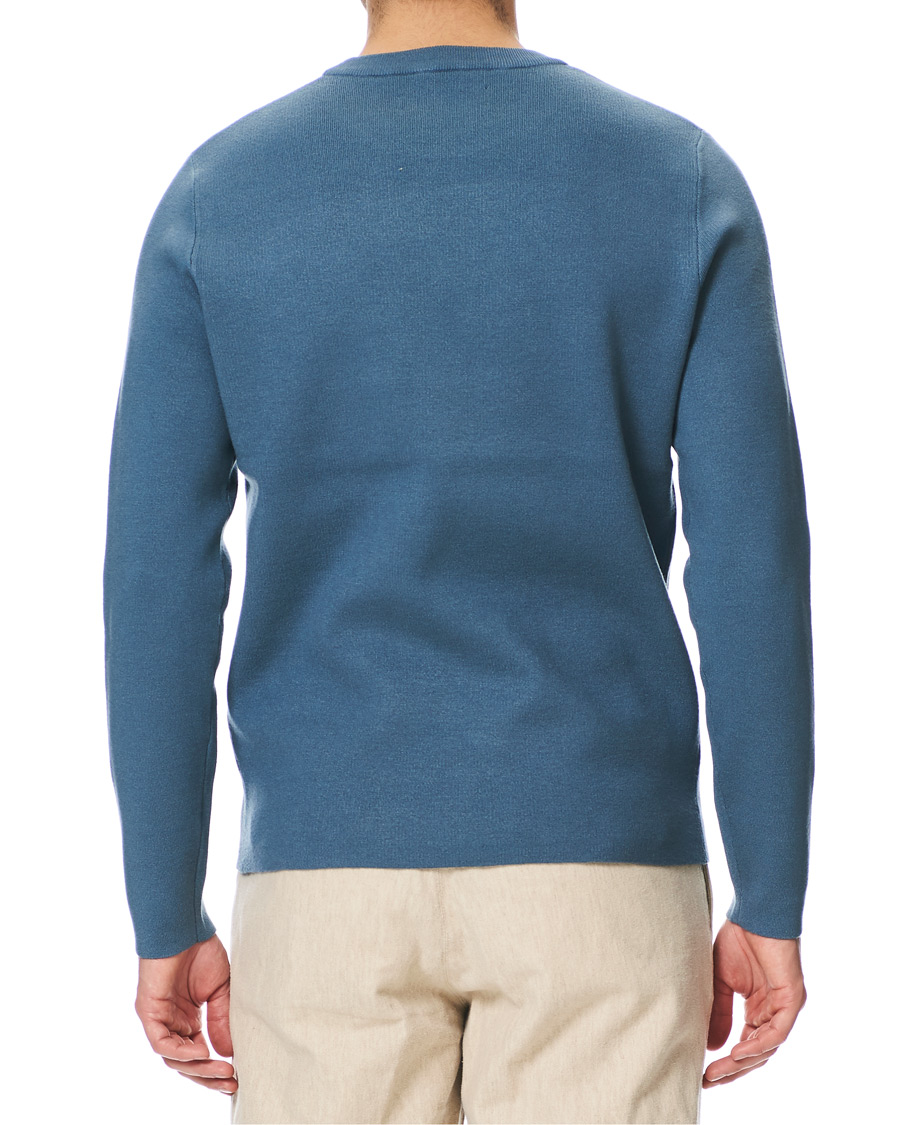 Homme | Pulls Et Tricots | Samsøe Samsøe | Samsøe & Samsøe Gunan Soft Crew Neck Blue Mirage