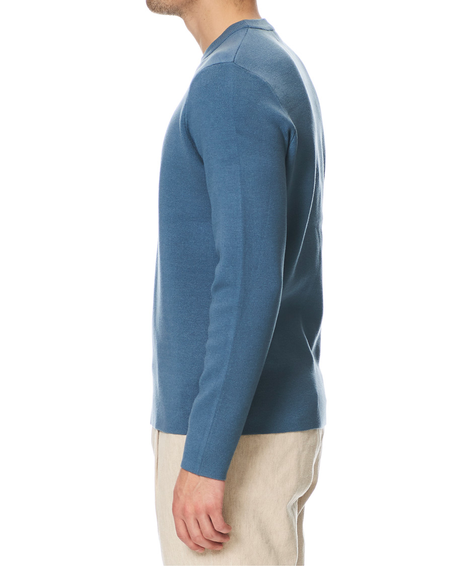 Homme | Pulls Et Tricots | Samsøe Samsøe | Samsøe & Samsøe Gunan Soft Crew Neck Blue Mirage