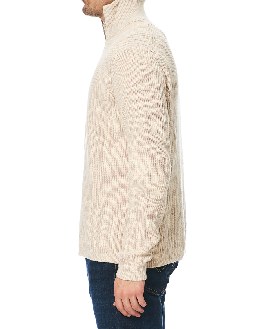 Homme | Pulls Et Tricots | Samsøe Samsøe | Samsøe & Samsøe Trani Half Zip Sweater Pumice