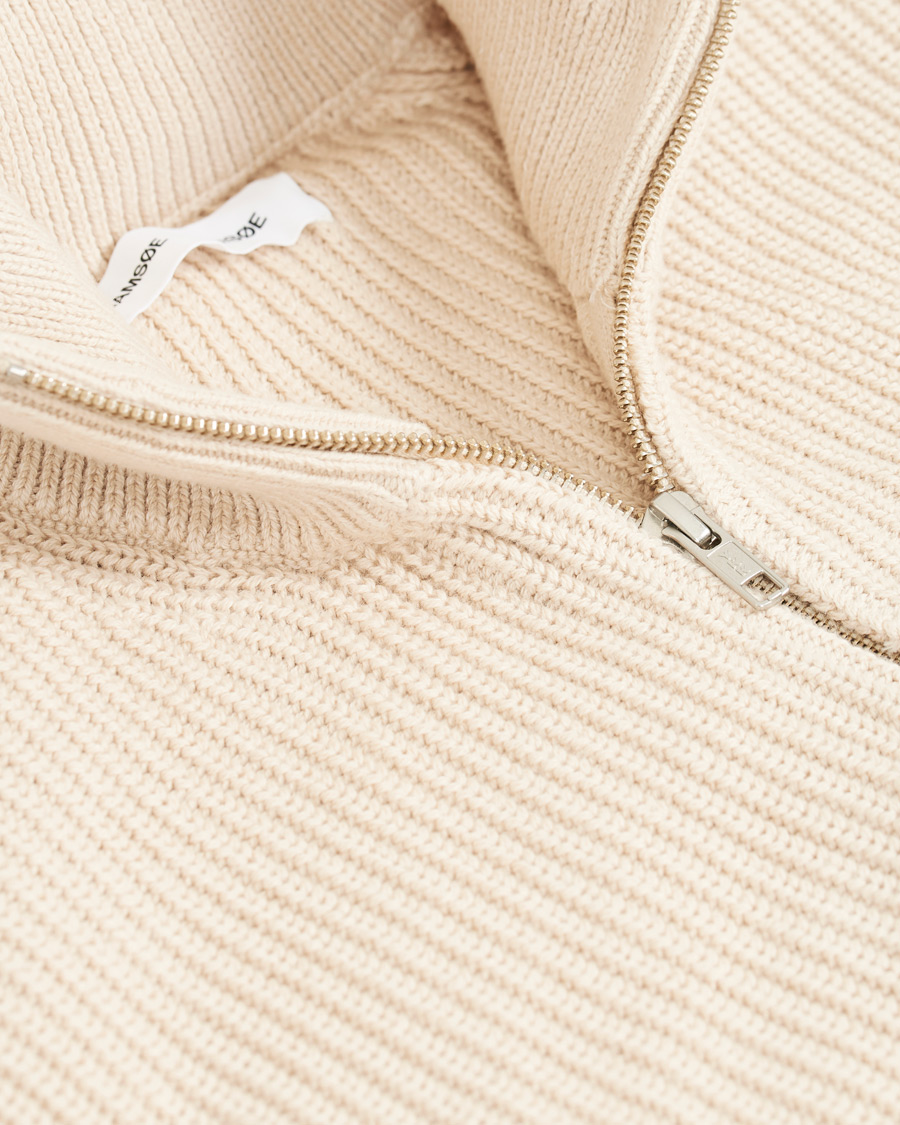 Homme | Pulls Et Tricots | Samsøe Samsøe | Samsøe & Samsøe Trani Half Zip Sweater Pumice