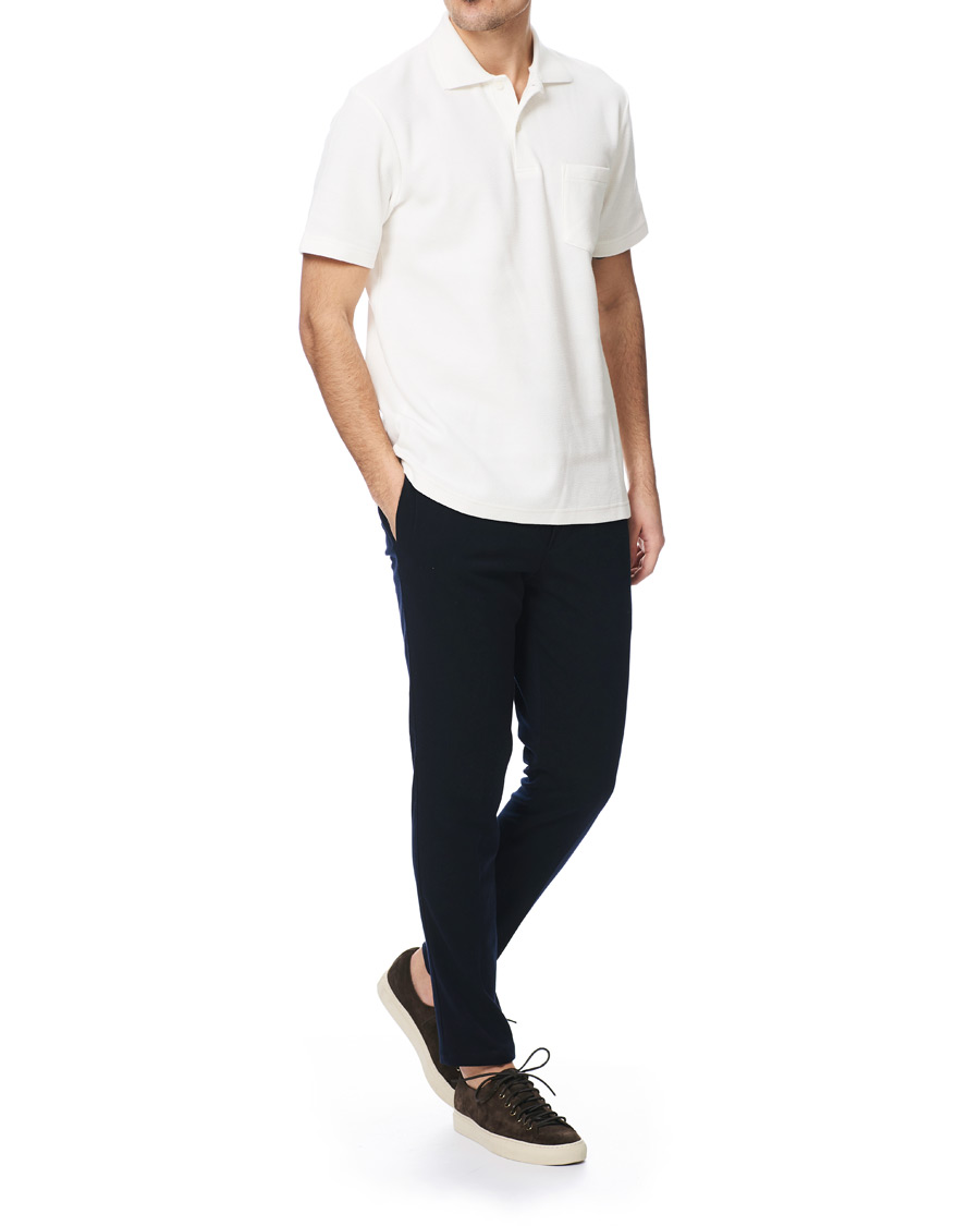 Homme | Polos | Samsøe Samsøe | Samsøe & Samsøe Taranto Short Sleeve Polo Lily White