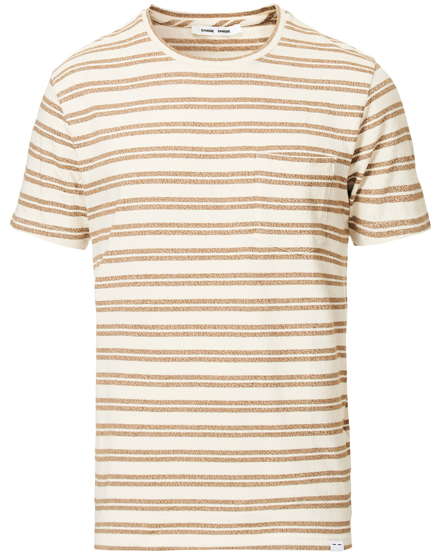 Homme | T-shirts | Samsøe Samsøe | Samsøe & Samsøe Carpo Striped Short Sleeve Tee Monks Robe