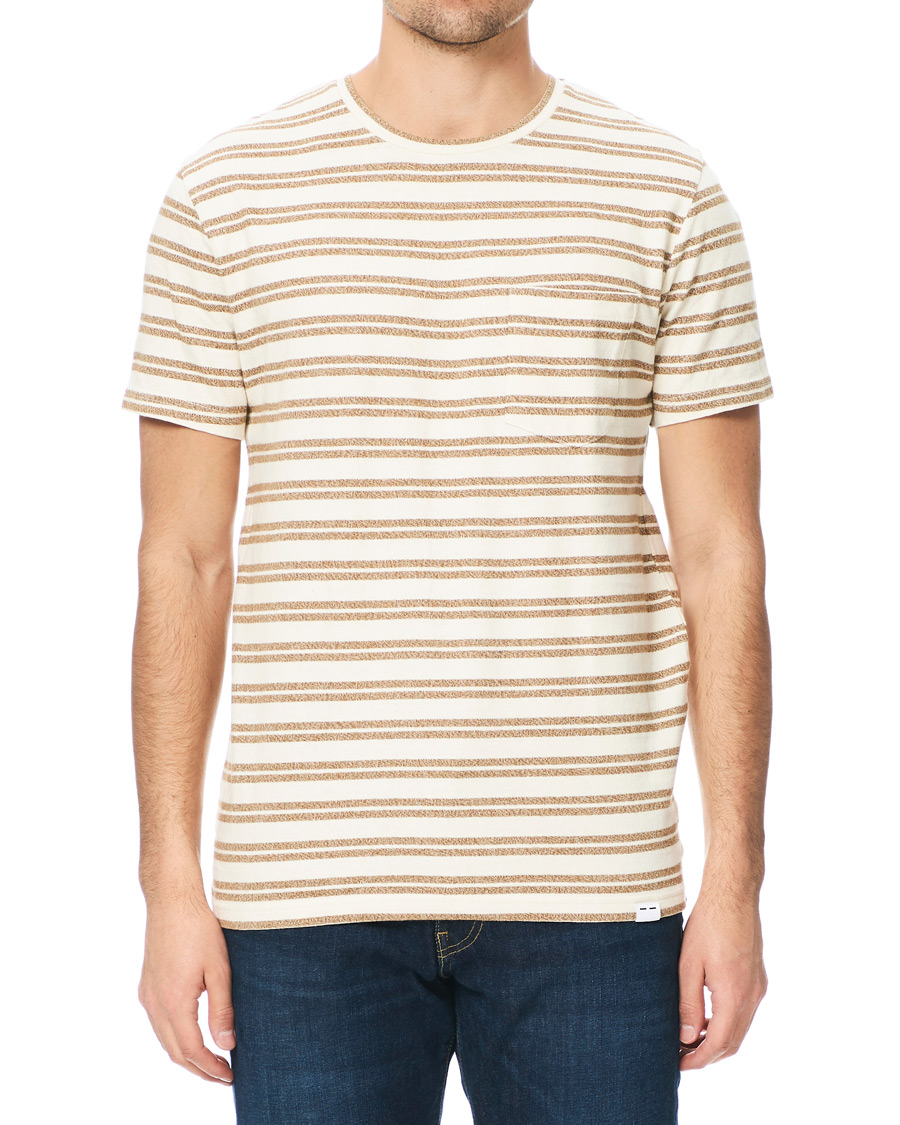 Homme | T-shirts | Samsøe Samsøe | Samsøe & Samsøe Carpo Striped Short Sleeve Tee Monks Robe