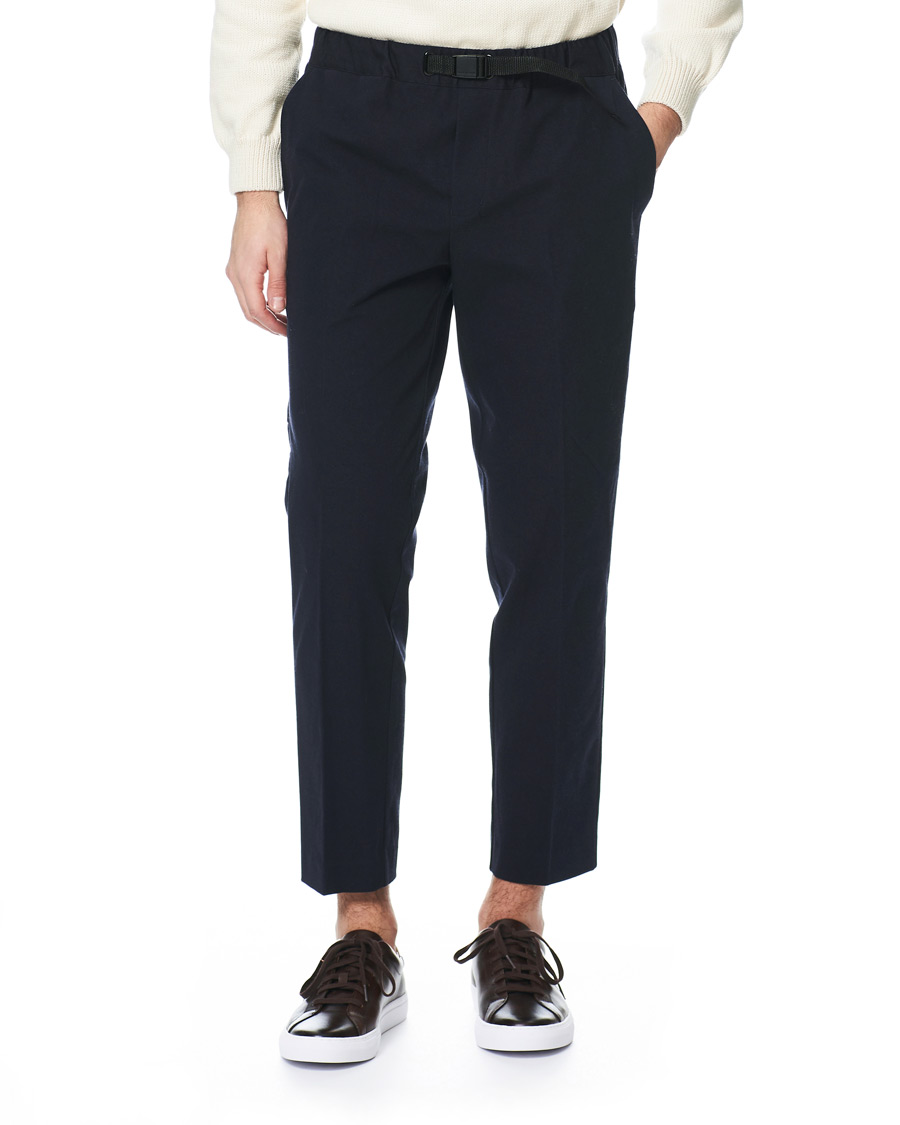Homme | Pantalons | Samsøe Samsøe | Samsøe & Samsøe Agnar Cropped Cotton Trousers Night Sky