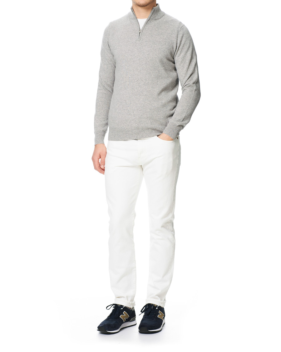 Homme | Pulls Et Tricots | Soft Goat | Cashmere Half Zip Grey