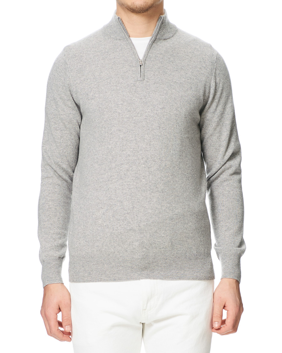 Homme | Pulls Et Tricots | Soft Goat | Cashmere Half Zip Grey