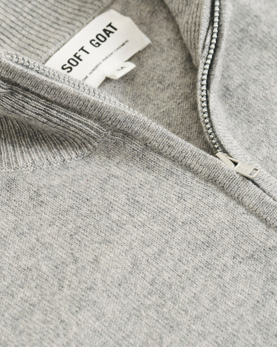 Homme | Pulls Et Tricots | Soft Goat | Cashmere Half Zip Grey