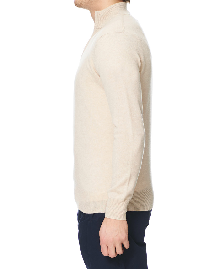 Homme | Pulls Et Tricots | Soft Goat | Cashmere Half Zip Beige
