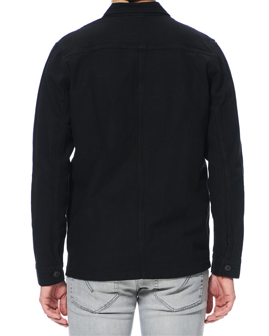 Heren | Overhemden | A Day's March | Original Herringbone Overshirt Black