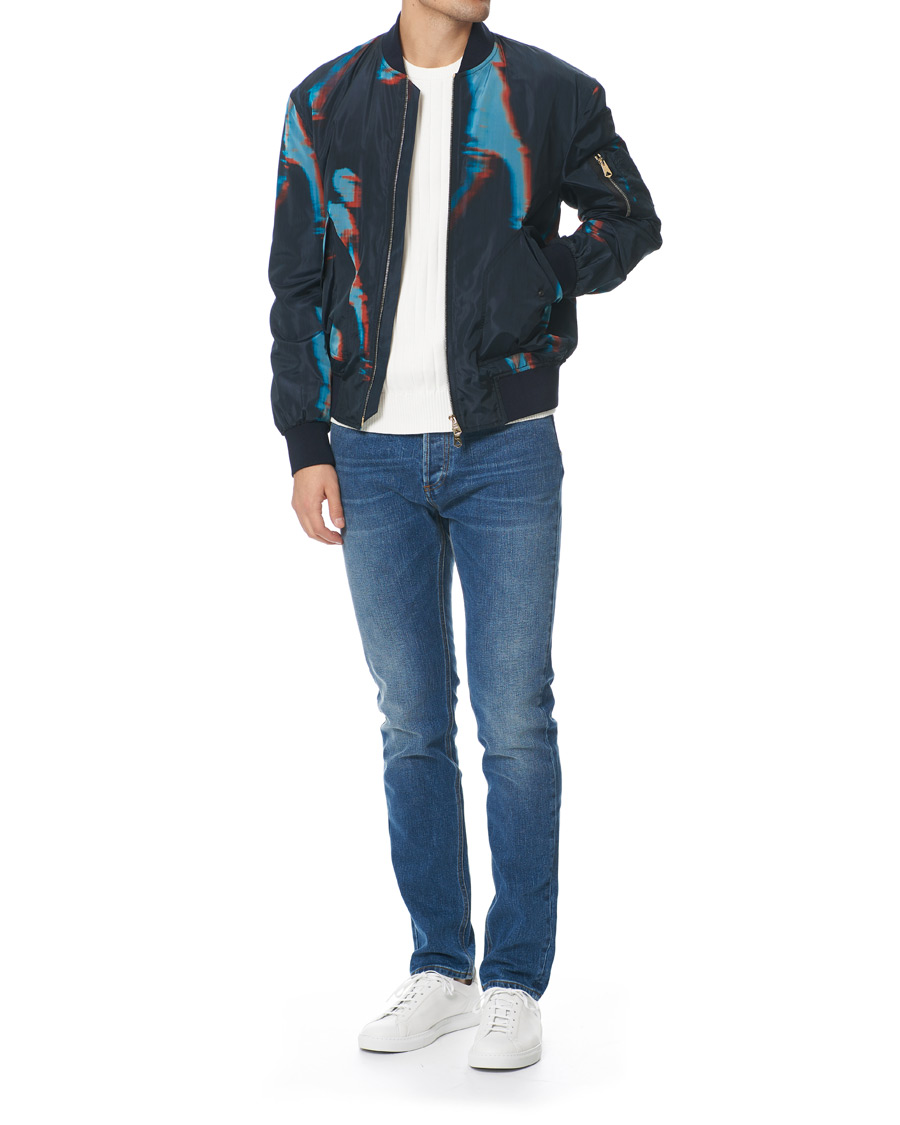 Heren | Jassen | Paul Smith | Heating Map Poly/Silk Bomber Jacket Print
