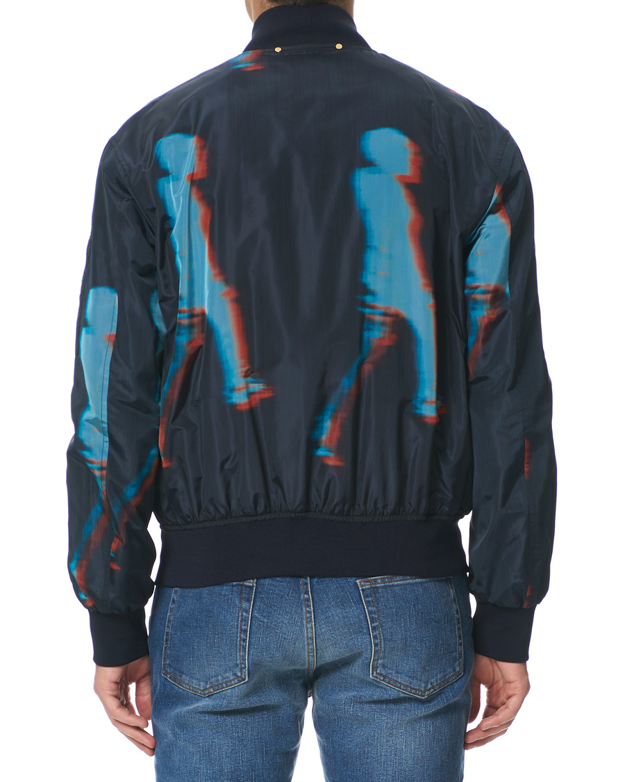Heren | Jassen | Paul Smith | Heating Map Poly/Silk Bomber Jacket Print