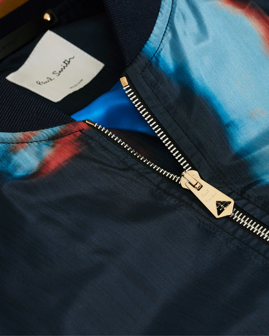 Heren | Jassen | Paul Smith | Heating Map Poly/Silk Bomber Jacket Print